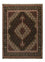 Tapis persan - Tabriz - Royal - 202 x 150 cm - marron foncé