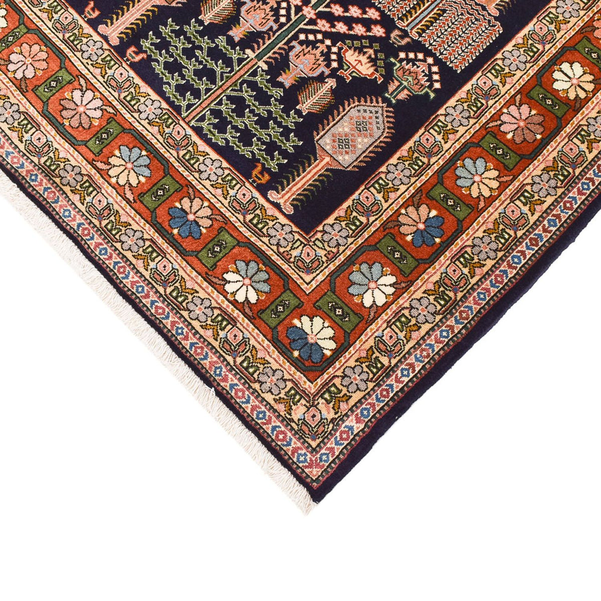 Tapis Ziegler - Bakhtiari - 252 x 180 cm - bleu foncé