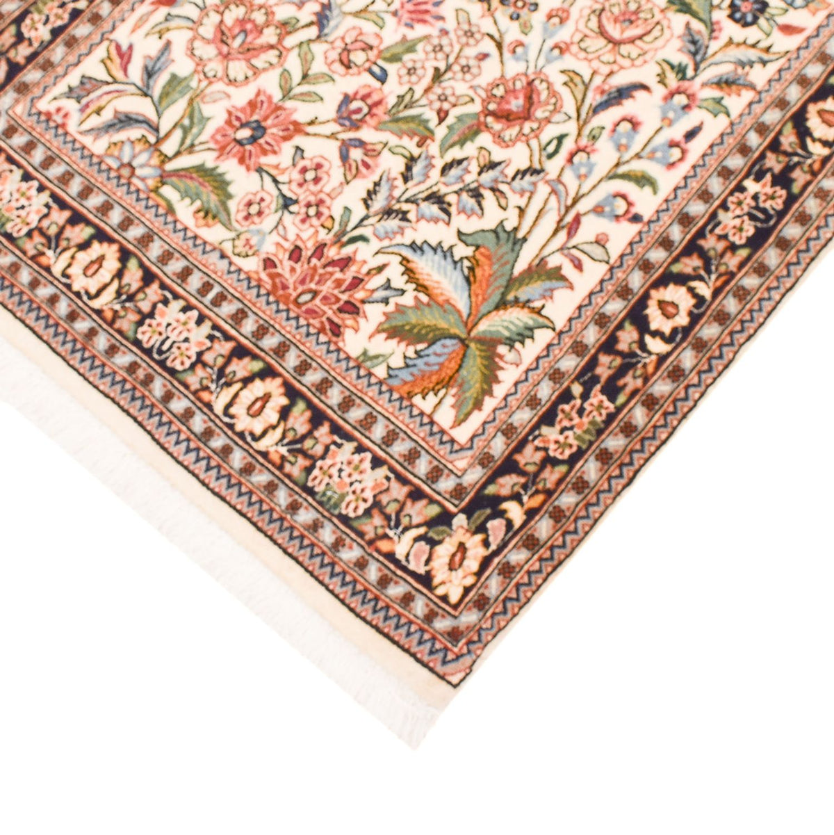 Tapis de couloir Tapis persan - Ghom - 360 x 74 cm - sable