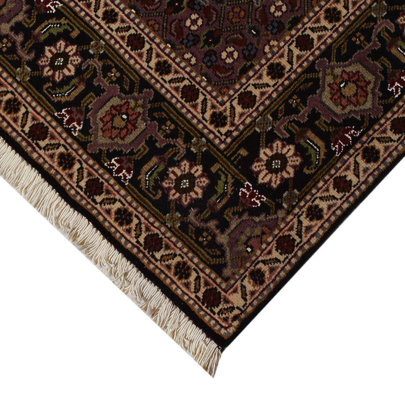 Tapis persan - Tabriz - Royal - 196 x 148 cm - marron foncé