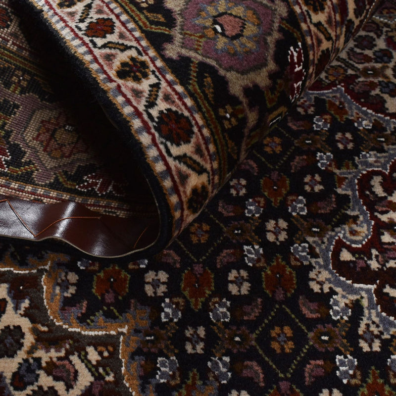 Tapis persan - Tabriz - Royal - 196 x 148 cm - marron foncé