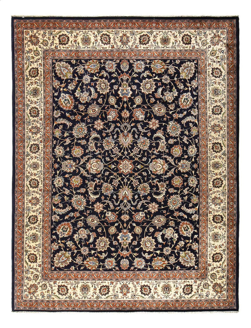 Tapis persan - Classique - Royal - 396 x 296 cm - bleu foncé