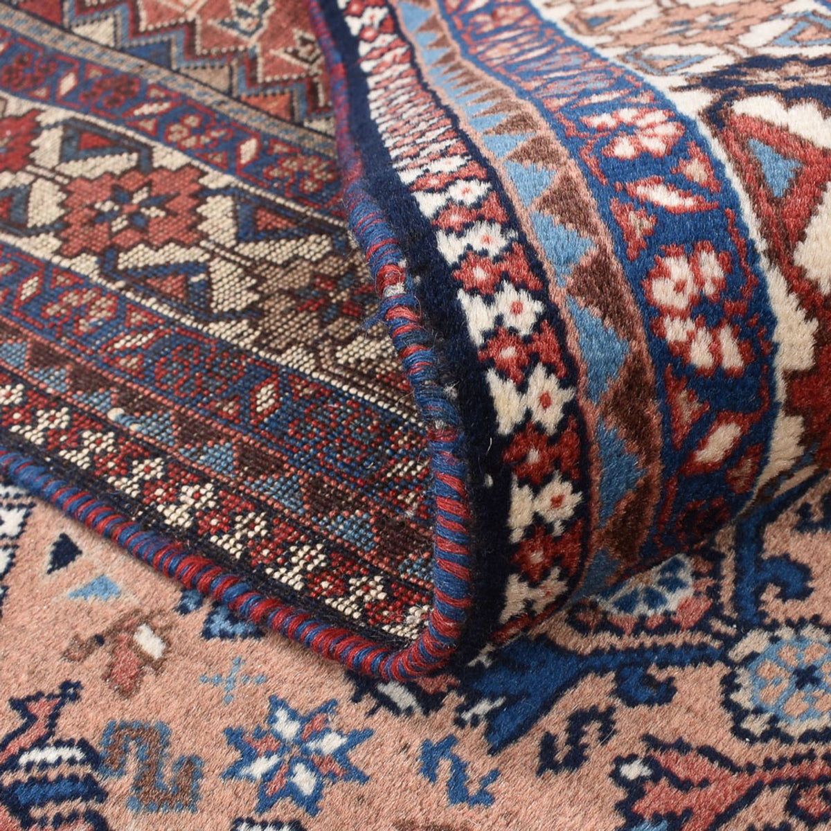 Tapis persan - Nomadic carré  - 203 x 193 cm - rouge clair