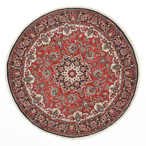 Tapis persan - Bidjar ronde  - 150 x 150 cm - rouge
