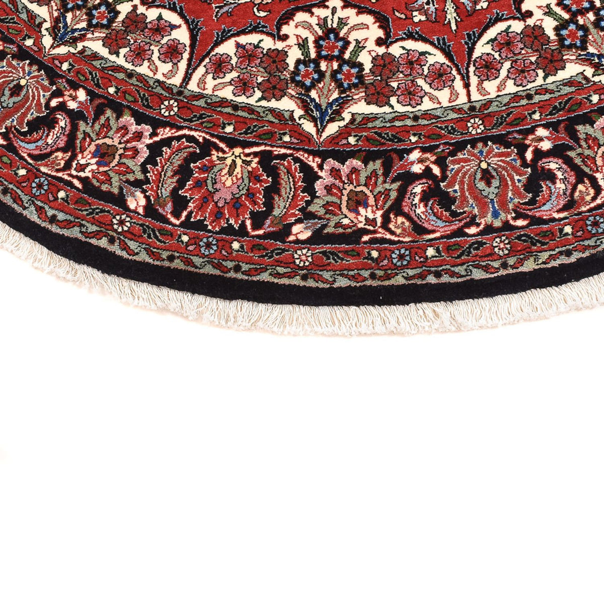 Tapis persan - Bidjar ronde  - 150 x 150 cm - rouge