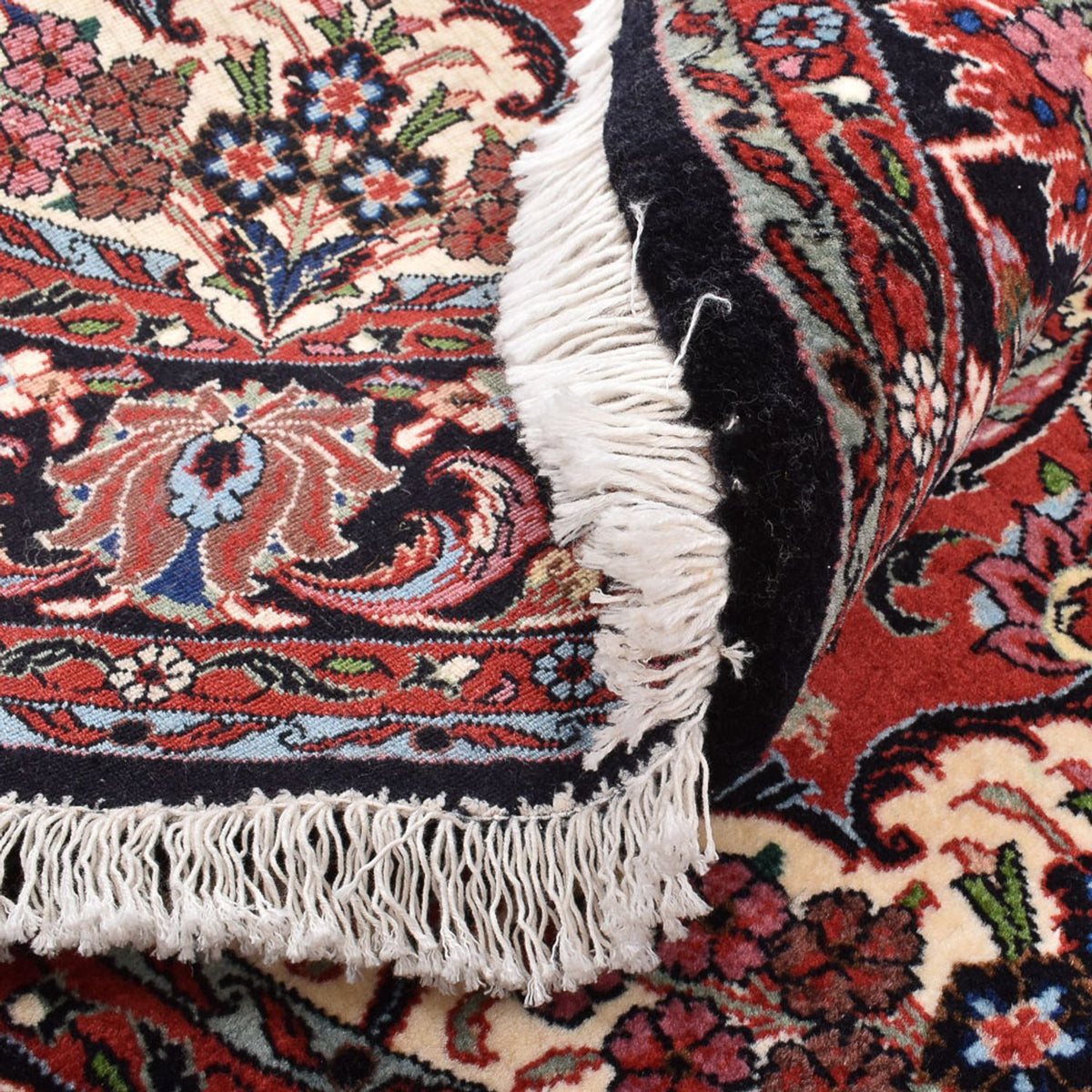 Tapis persan - Bidjar ronde  - 150 x 150 cm - rouge