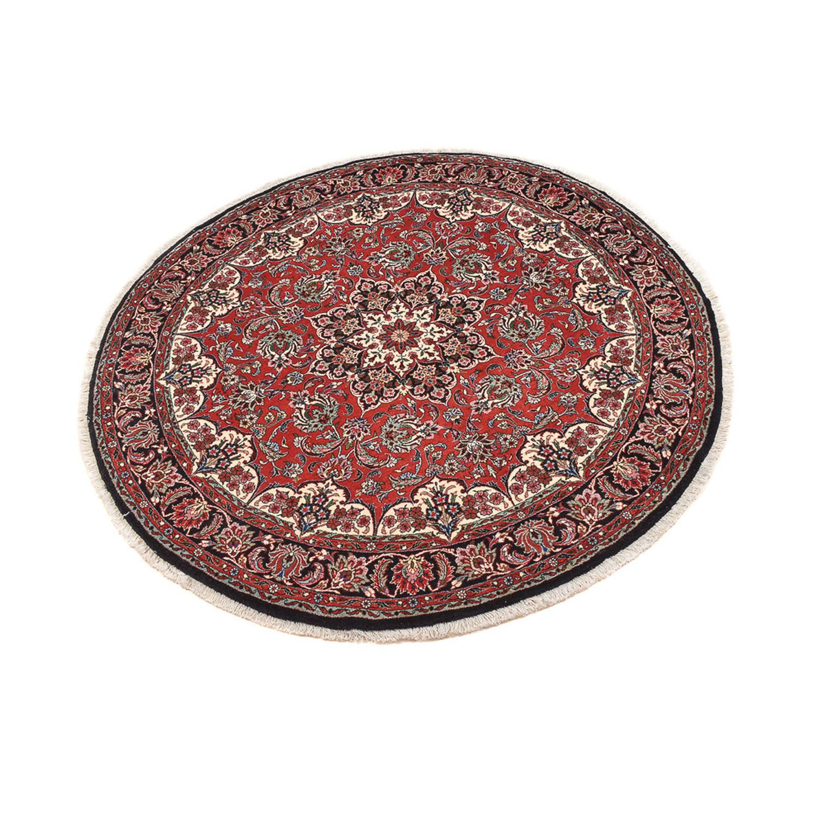 Tapis persan - Bidjar ronde  - 150 x 150 cm - rouge