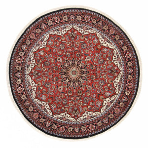 Tapis persan - Bidjar ronde  - 150 x 150 cm - rouge