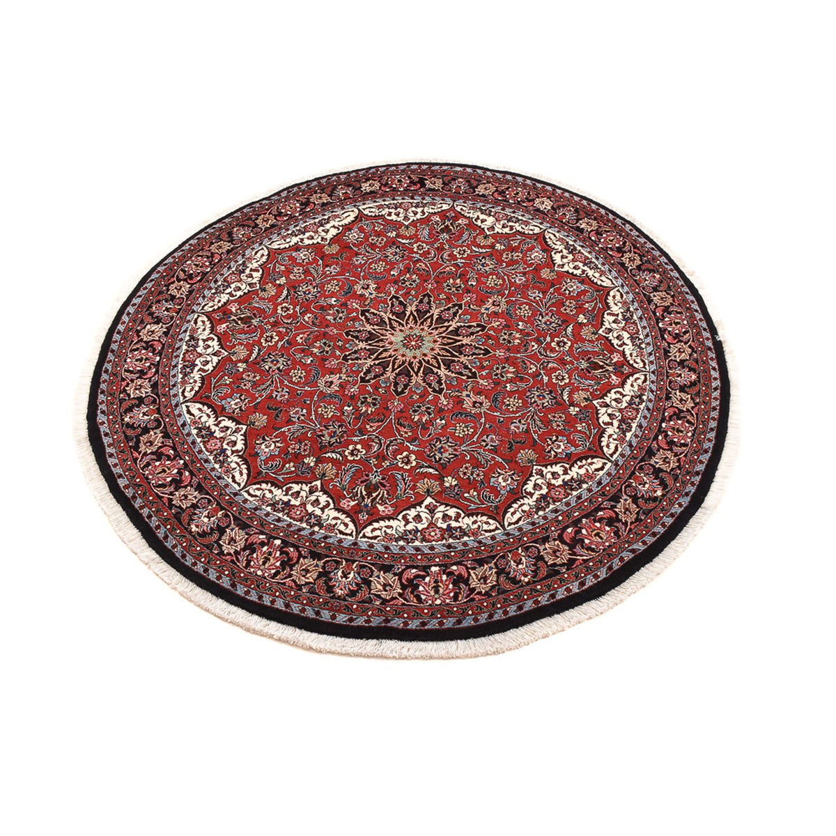 Tapis persan - Bidjar ronde  - 150 x 150 cm - rouge