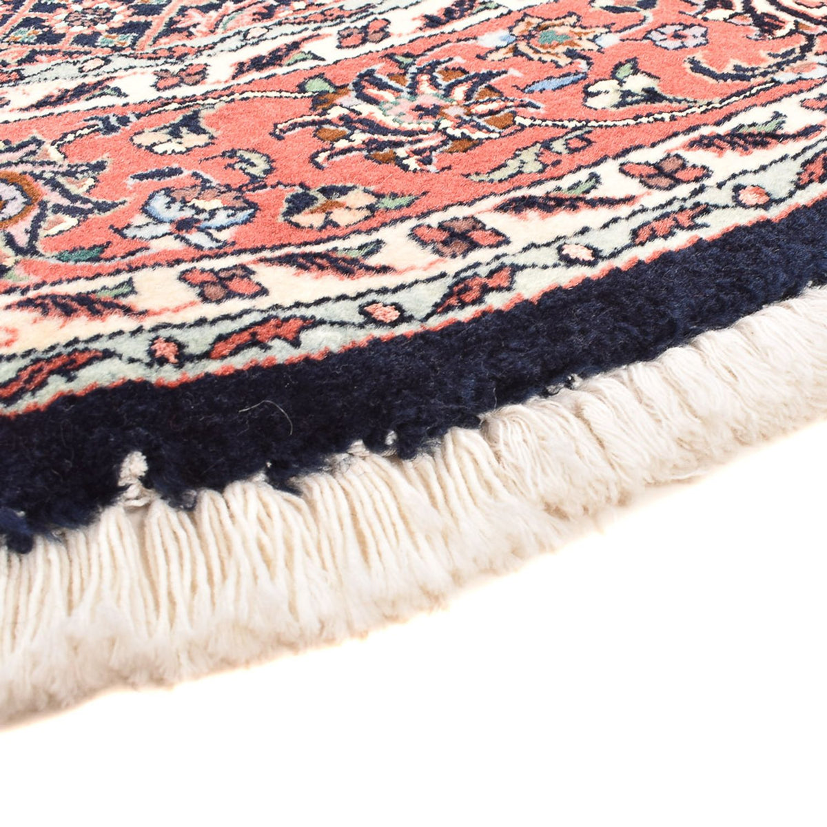 Tapis persan - Bidjar ronde - 155 x 155 cm - rouge foncé