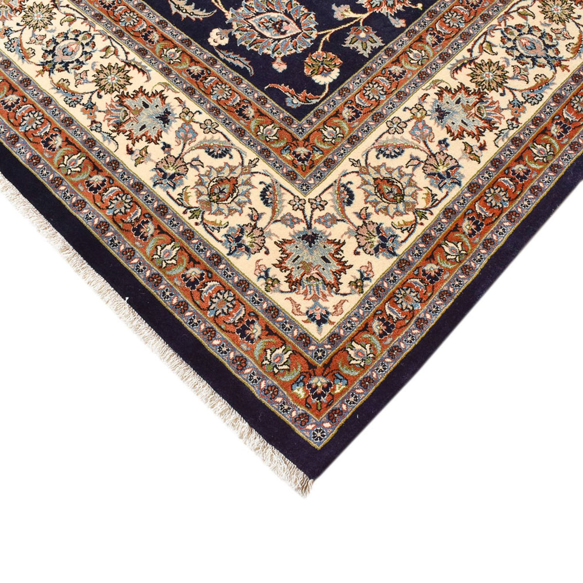 Tapis persan - Classique - Royal - 392 x 288 cm - bleu foncé