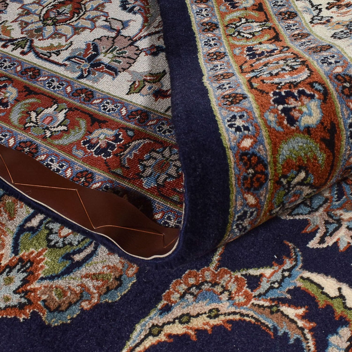 Tapis persan - Classique - Royal - 392 x 288 cm - bleu foncé