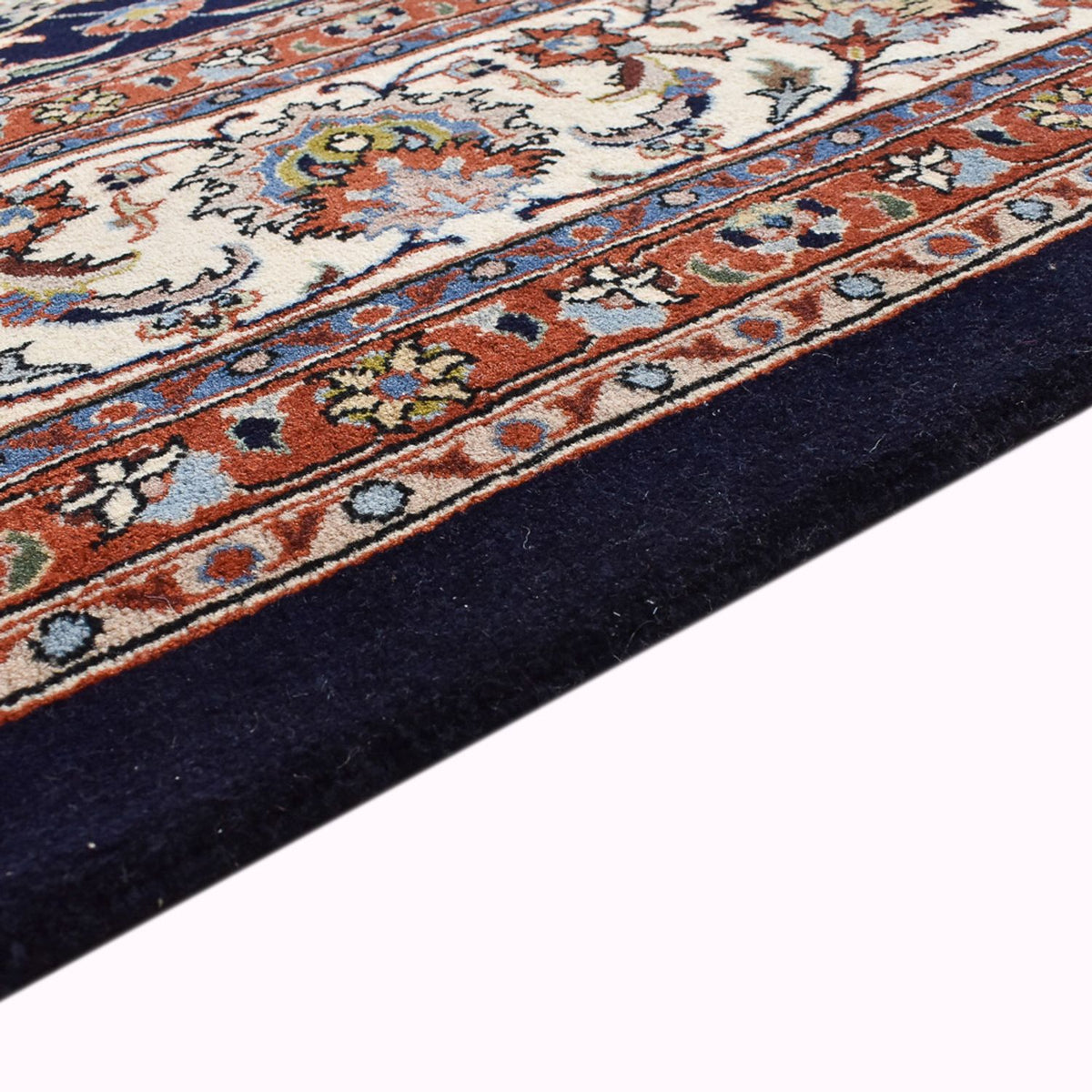 Tapis persan - Classique - Royal - 346 x 251 cm - bleu foncé