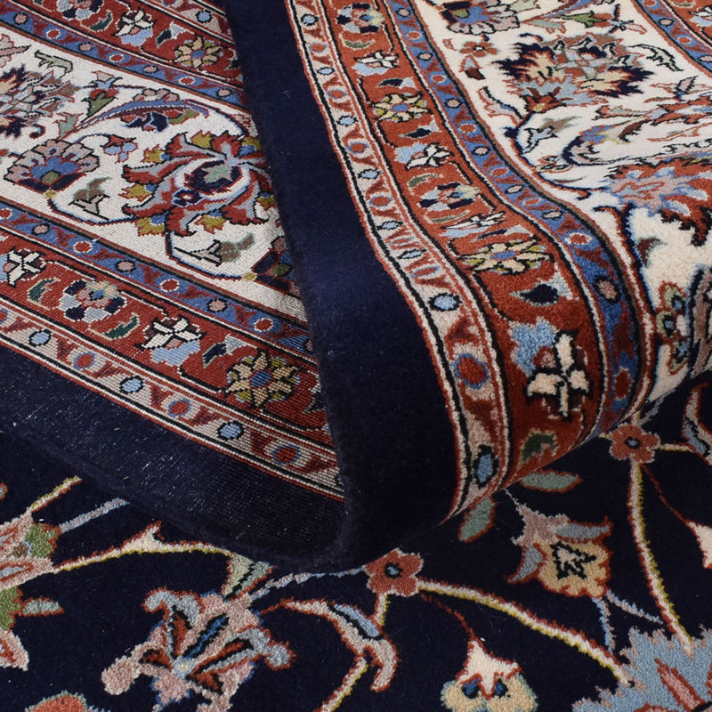 Tapis persan - Classique - Royal - 346 x 251 cm - bleu foncé