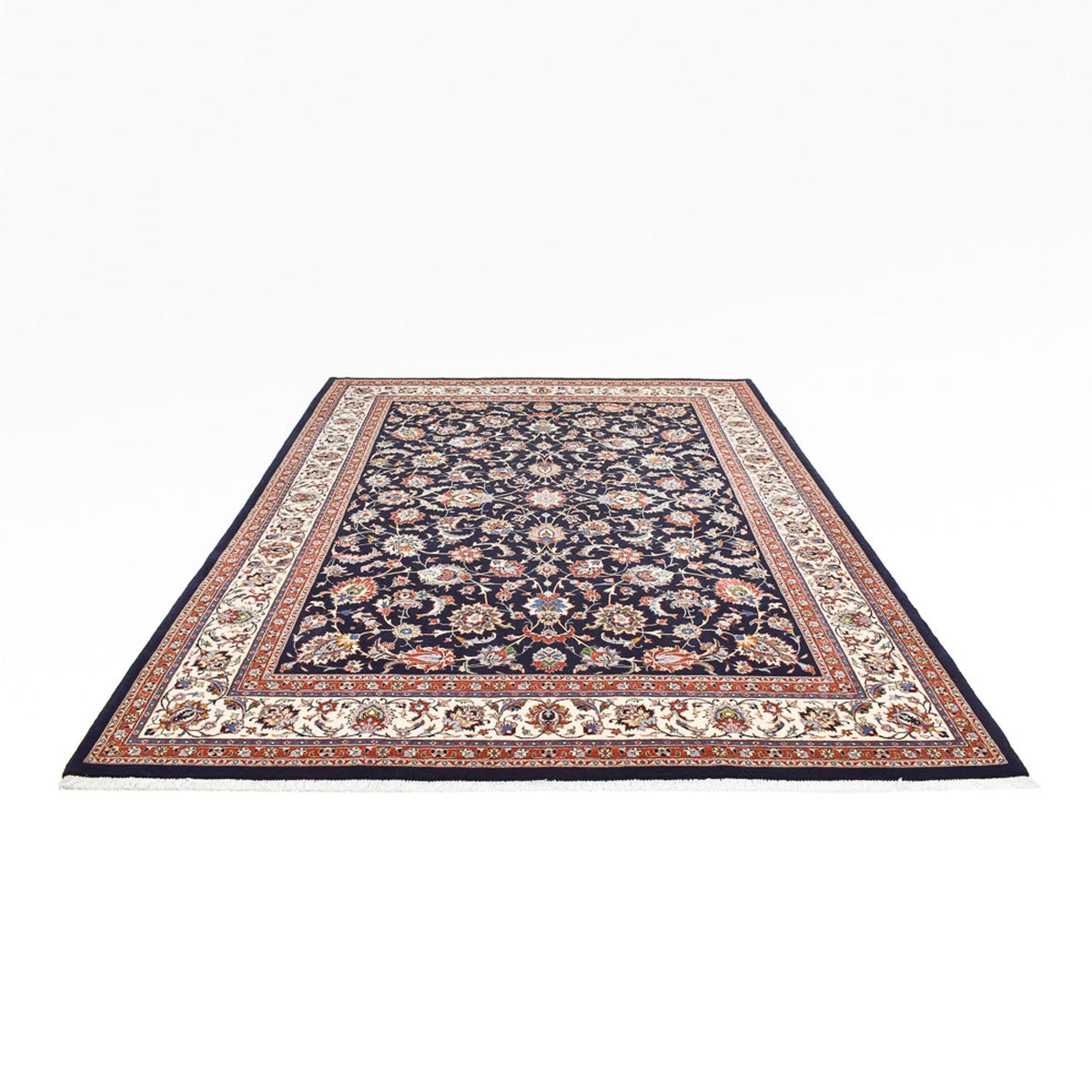 Tapis persan - Classique - Royal - 345 x 252 cm - bleu foncé