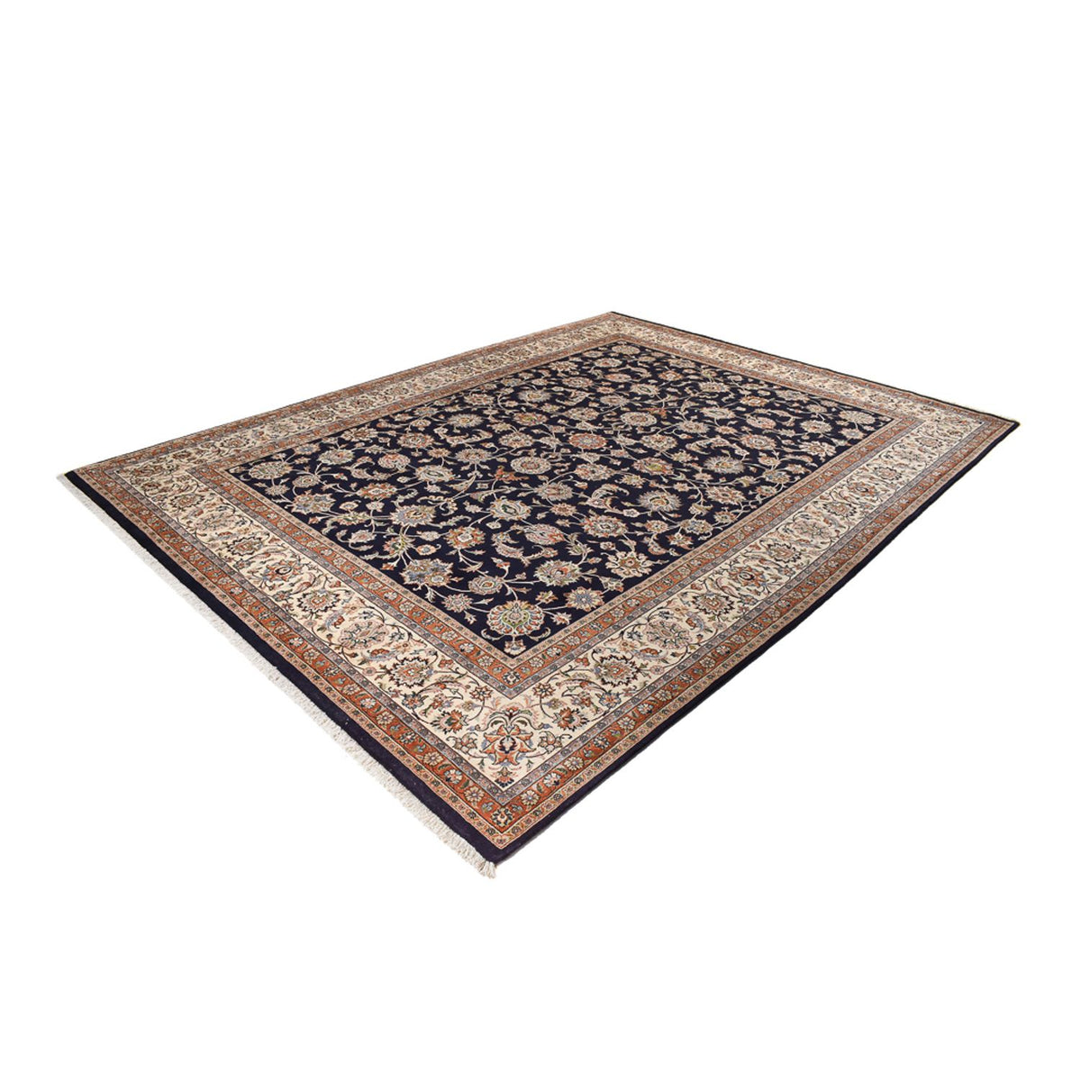Tapis persan - Classique - Royal - 400 x 298 cm - bleu foncé