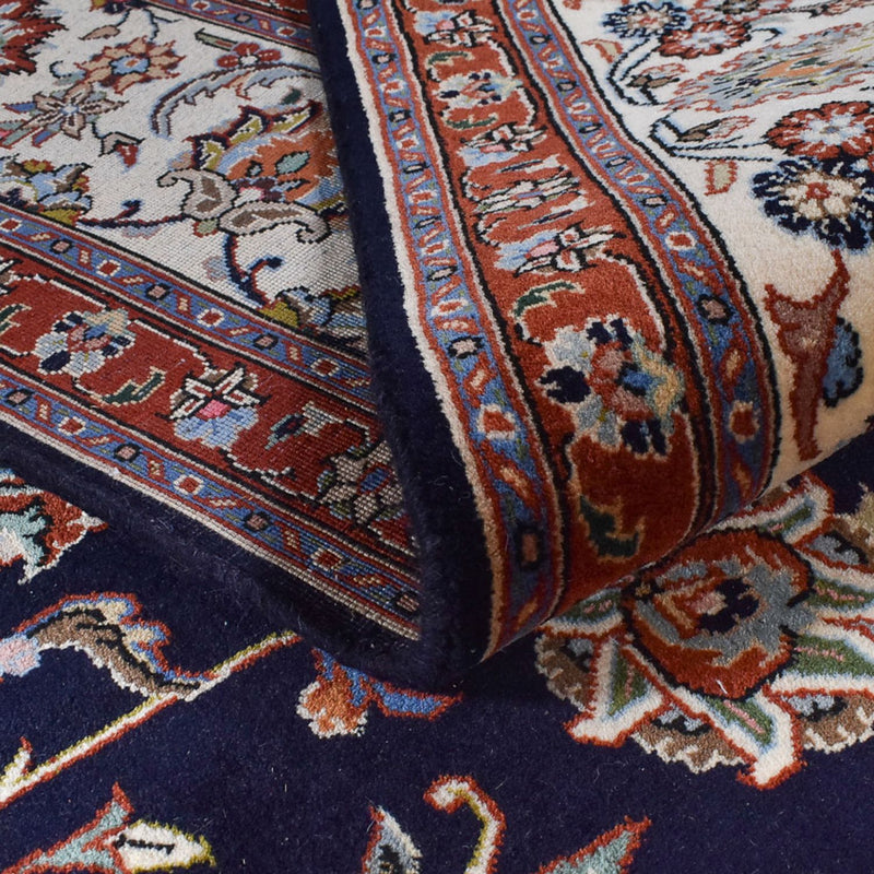 Tapis persan - Classique - Royal - 347 x 248 cm - bleu foncé