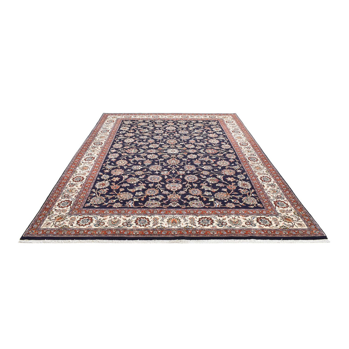 Tapis persan - Classique - Royal - 347 x 248 cm - bleu foncé