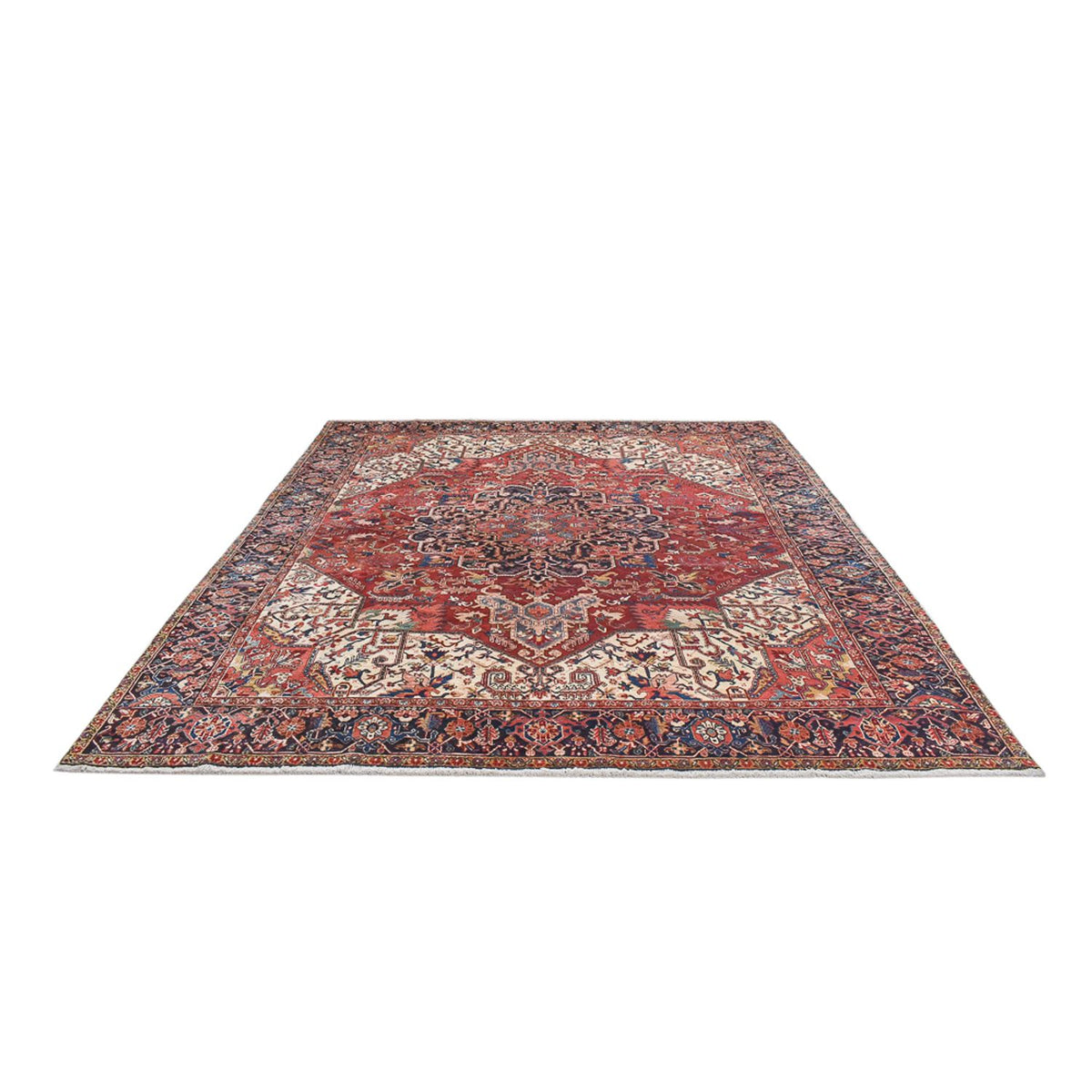Tapis persan - Nomadic originale  - 368 x 302 cm - rouge