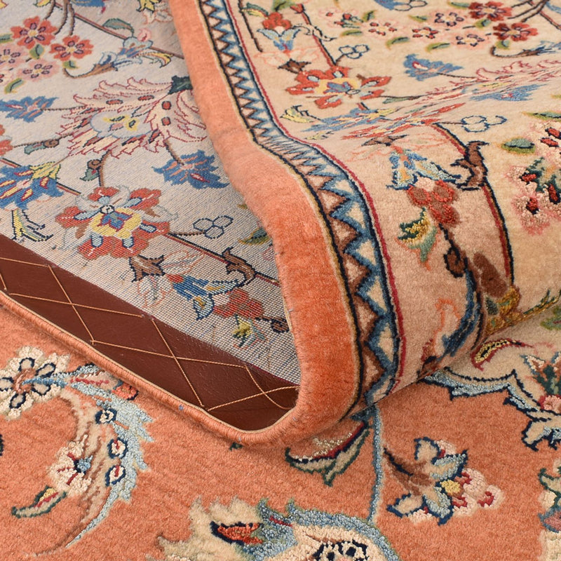 Tapis persan - Ghom - Royal - 255 x 201 cm - terracotta