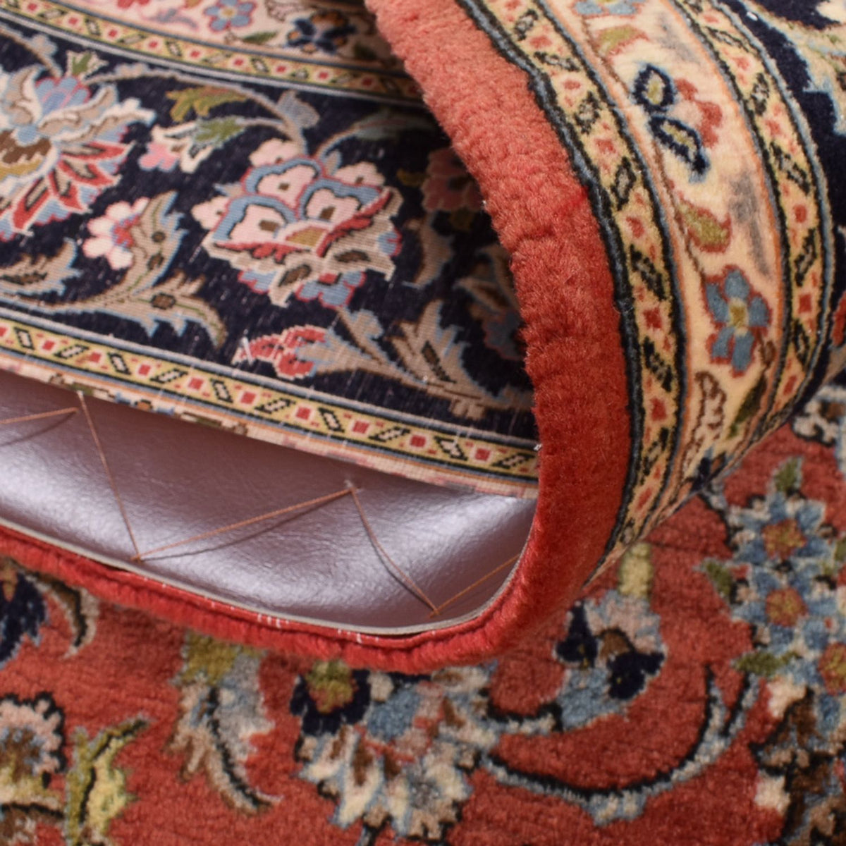 Tapis persan - Ghom - Royal - 220 x 141 cm - rouge