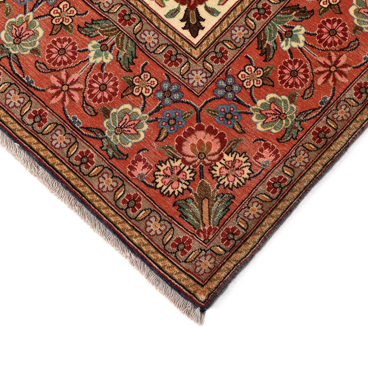 Tapis persan - Ghom - Royal - 208 x 137 cm - bleu foncé