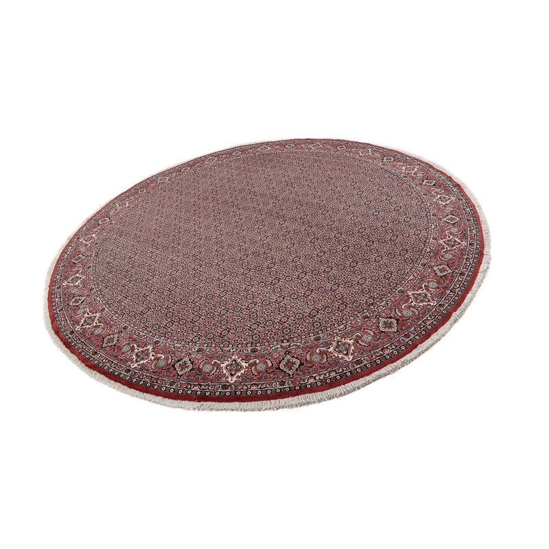 Tapis persan - Bidjar ronde  - 300 x 300 cm - rouge foncé