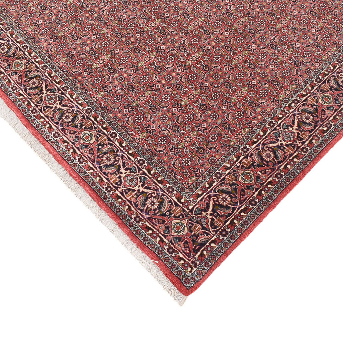 Tapis de couloir Tapis persan - Bidjar - 393 x 152 cm - rouille