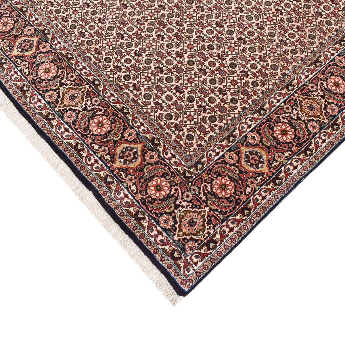 Tapis persan - Bidjar ovale - 395 x 203 cm - rouille