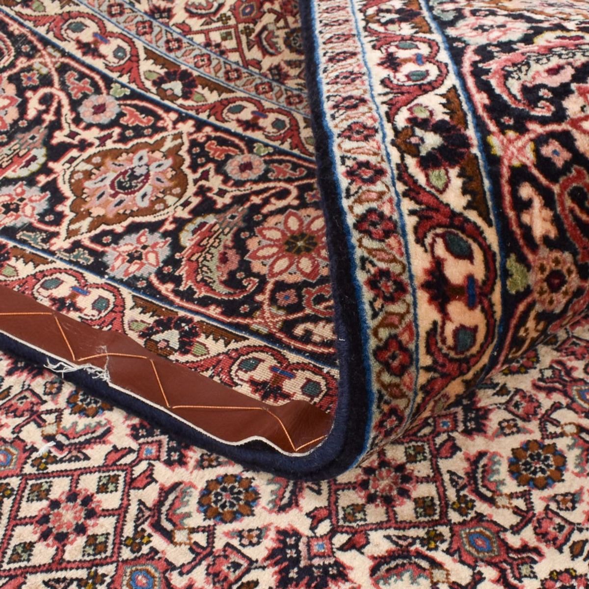 Tapis persan - Bidjar ovale - 395 x 203 cm - rouille