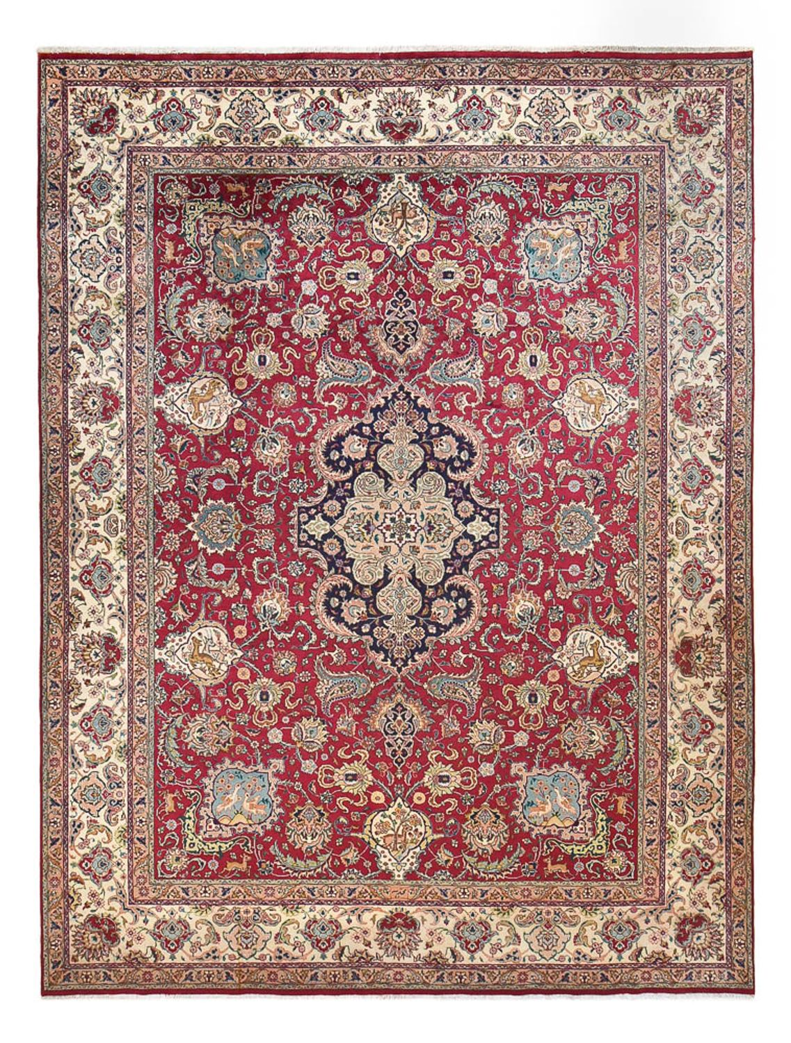 Tapis persan - Tabriz - Royal - 393 x 292 cm - rouge