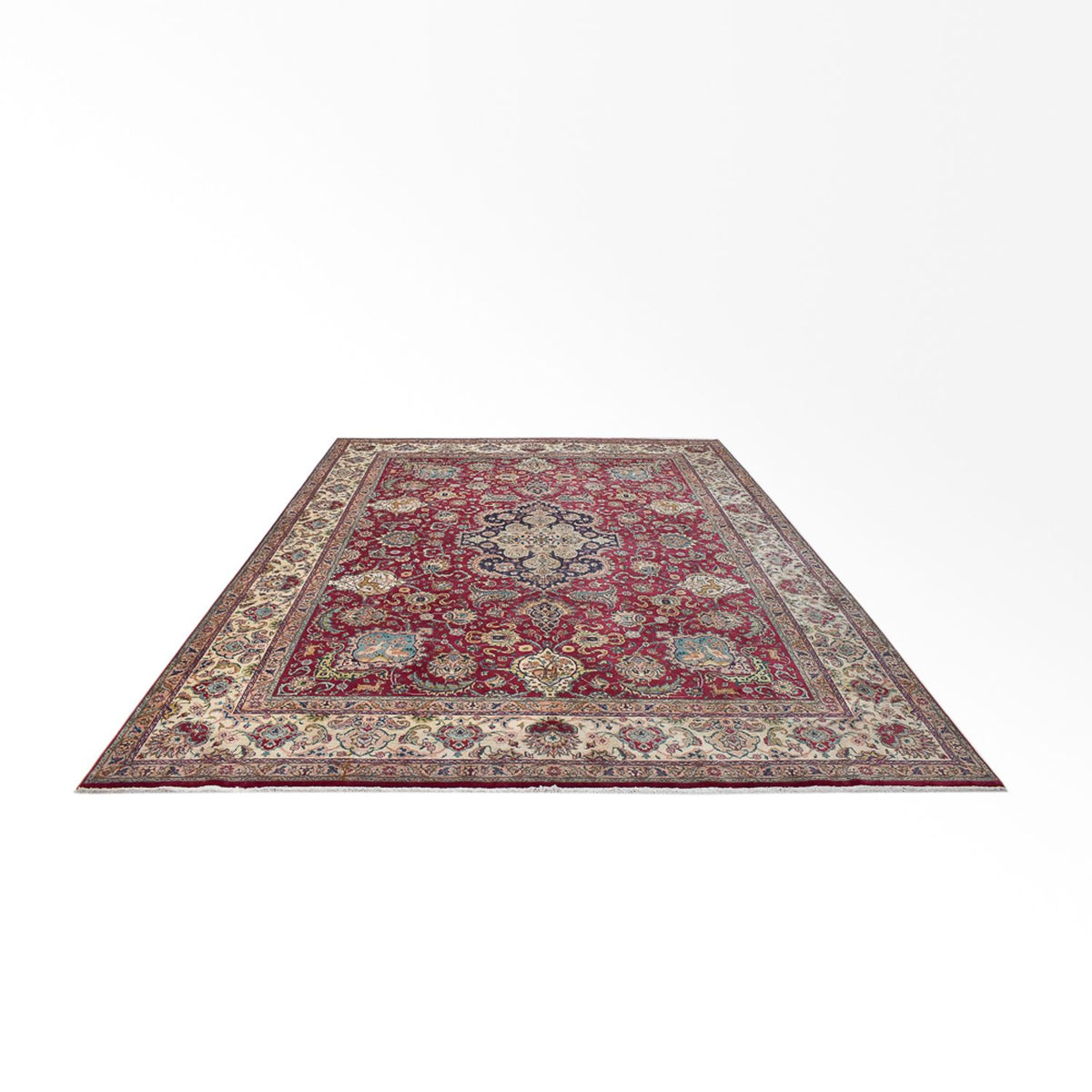 Tapis persan - Tabriz - Royal - 393 x 292 cm - rouge