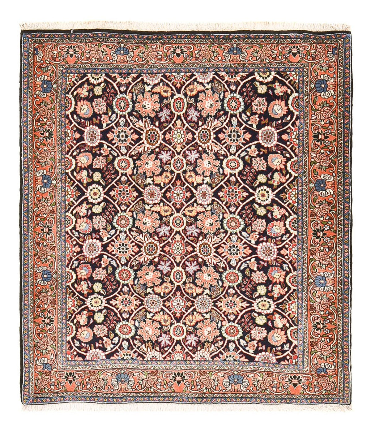 Tapis persan - Bidjar - 143 x 125 cm - rouille