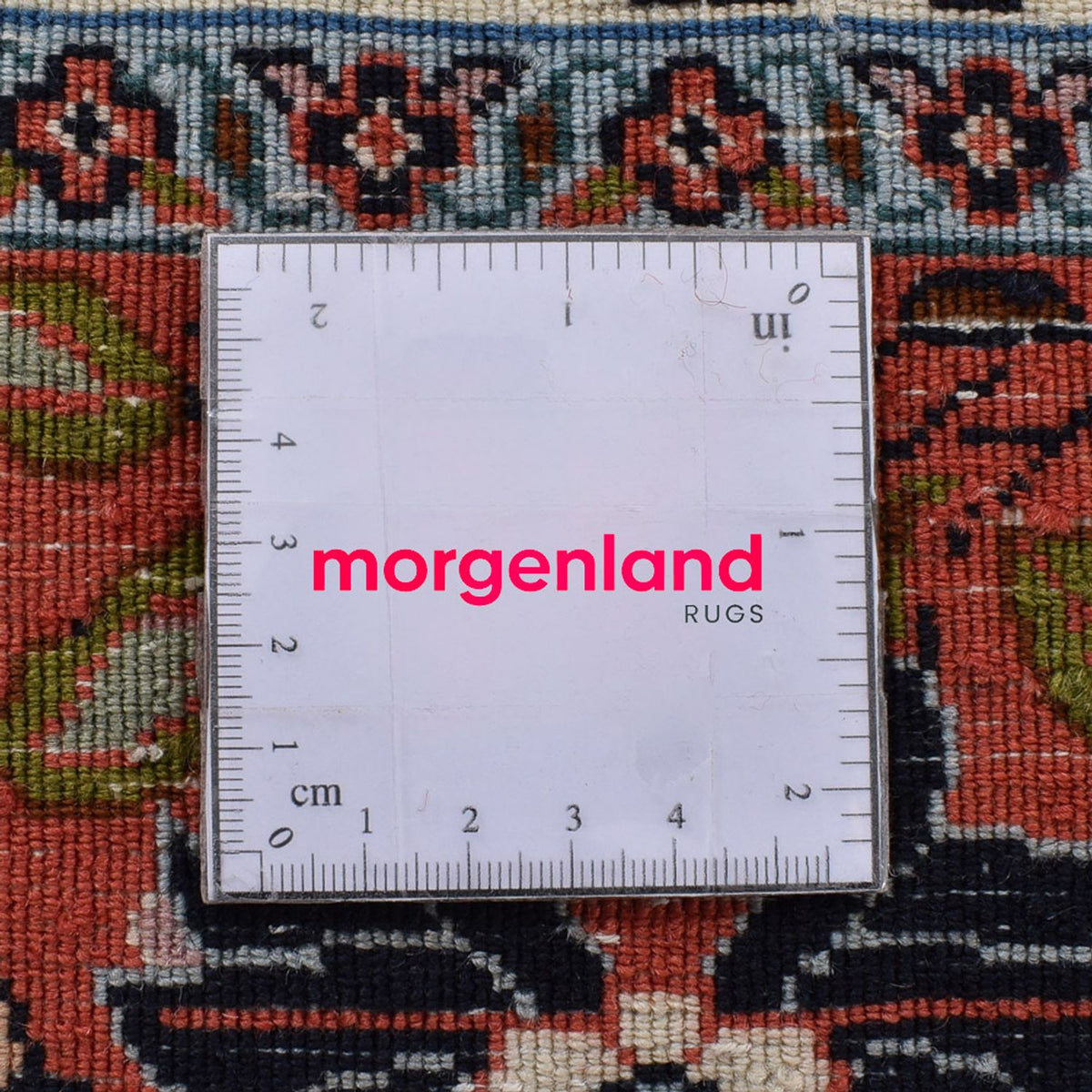 Tapis persan - Bidjar carré  - 254 x 243 cm - rouge foncé