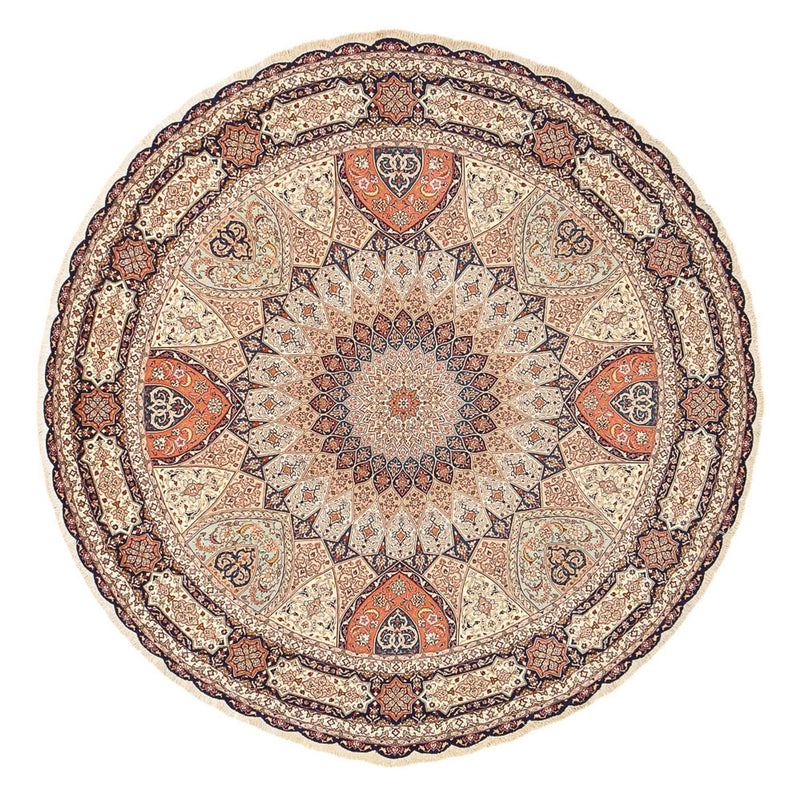 Tapis persan - Tabriz - Royal ronde  - 312 x 312 cm - beige