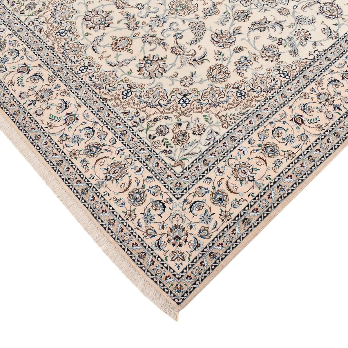 Tapis persan - Nain - Premium - 292 x 195 cm - crème
