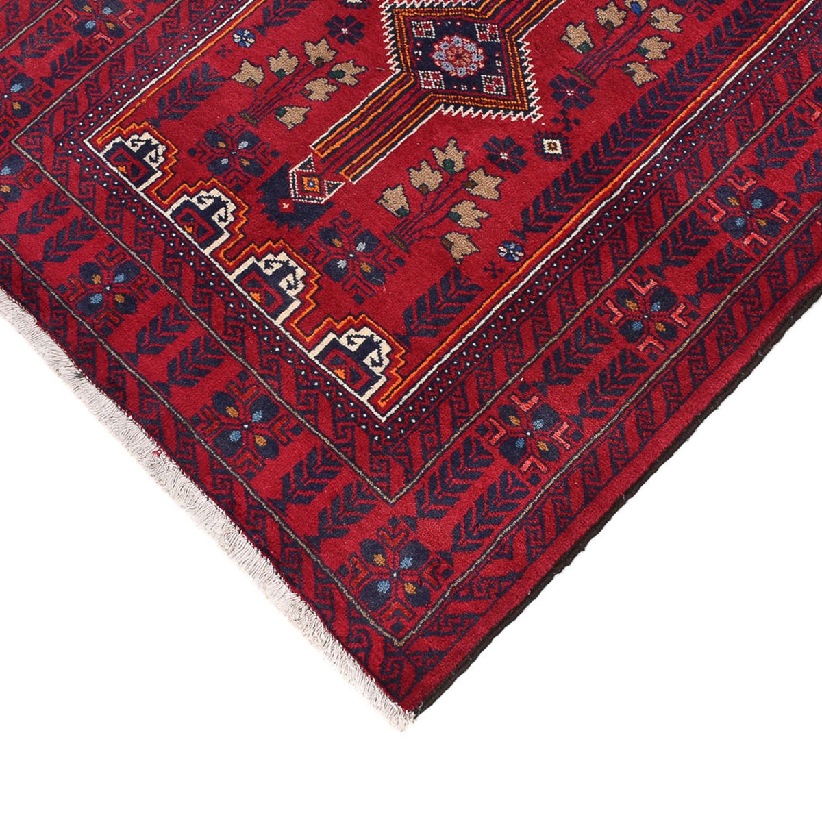 Tapis de couloir Tapis Belutsch - 416 x 100 cm - rouge