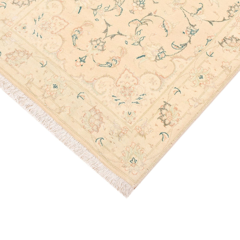 Tapis de couloir Tapis persan - Tabriz - Royal - 203 x 77 cm - beige clair