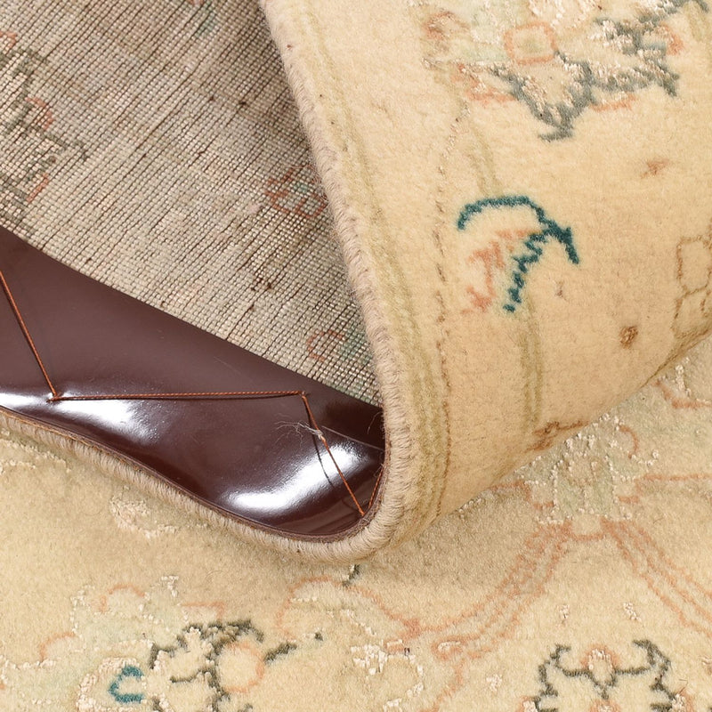 Tapis de couloir Tapis persan - Tabriz - Royal - 203 x 77 cm - beige clair