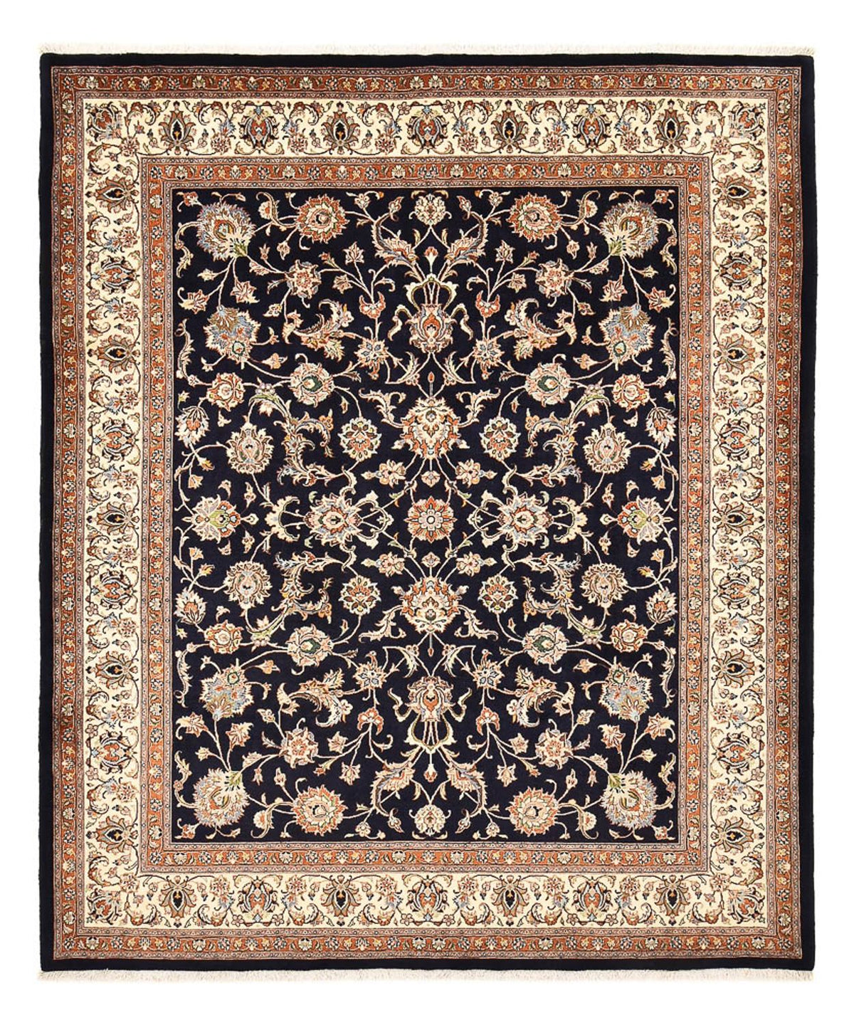Tapis persan - Classique - 296 x 252 cm - bleu foncé