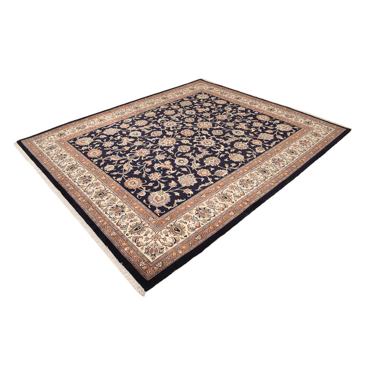 Tapis persan - Classique - 296 x 252 cm - bleu foncé