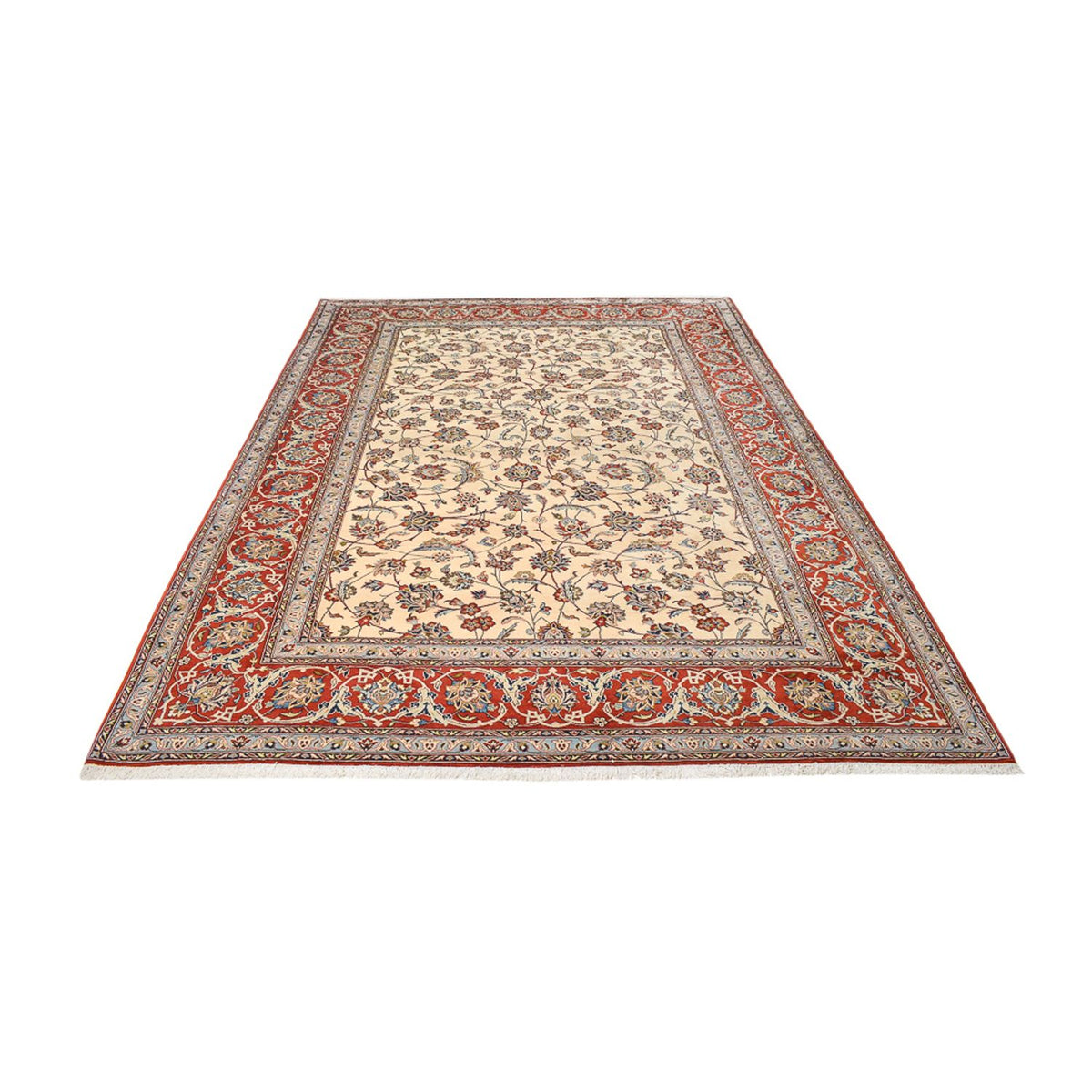 Tapis persan - Isfahan - Premium - 367 x 253 cm - beige clair