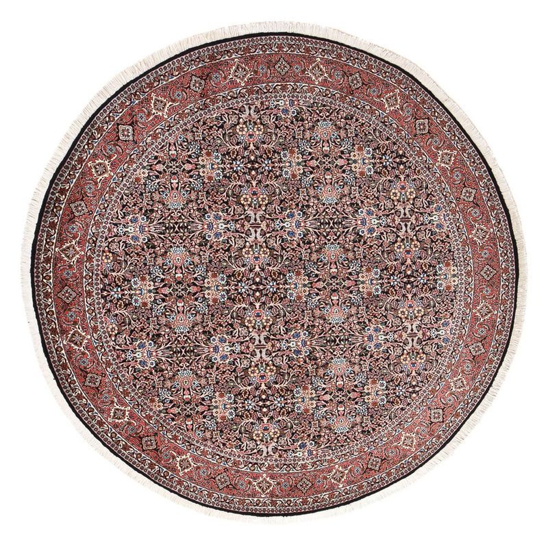 Tapis persan - Bidjar - 240 x 240 cm - rouge foncé