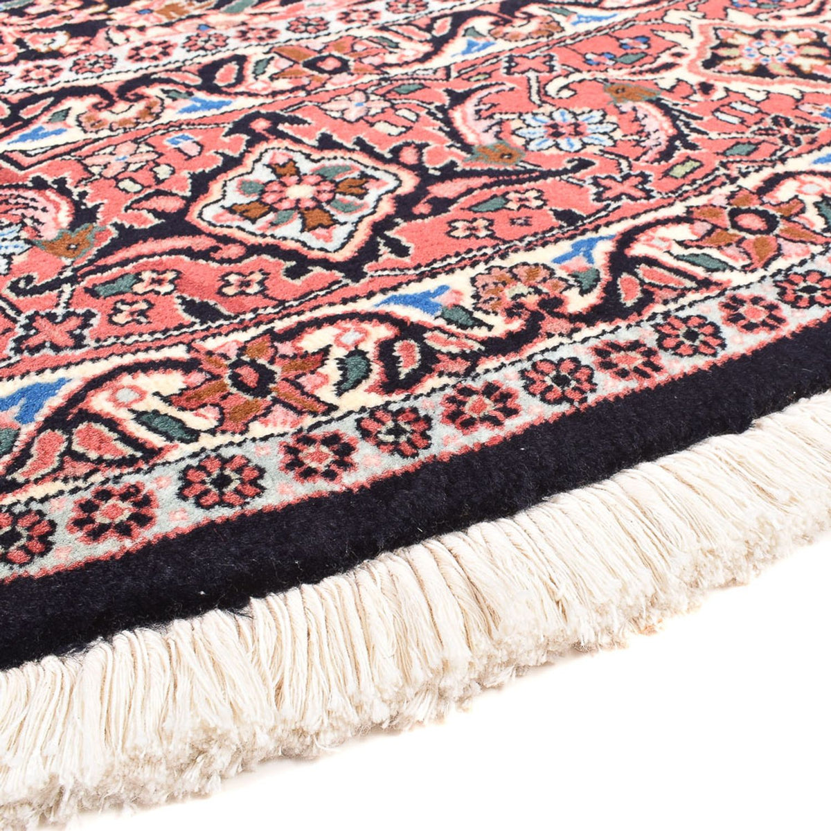 Tapis persan - Bidjar - 240 x 240 cm - rouge foncé