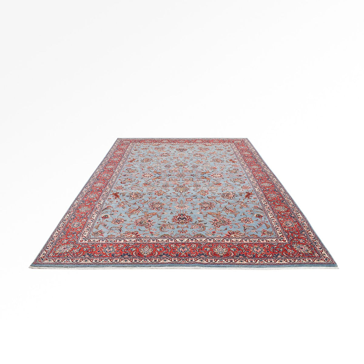 Tapis persan - Classique - 380 x 266 cm - bleu clair