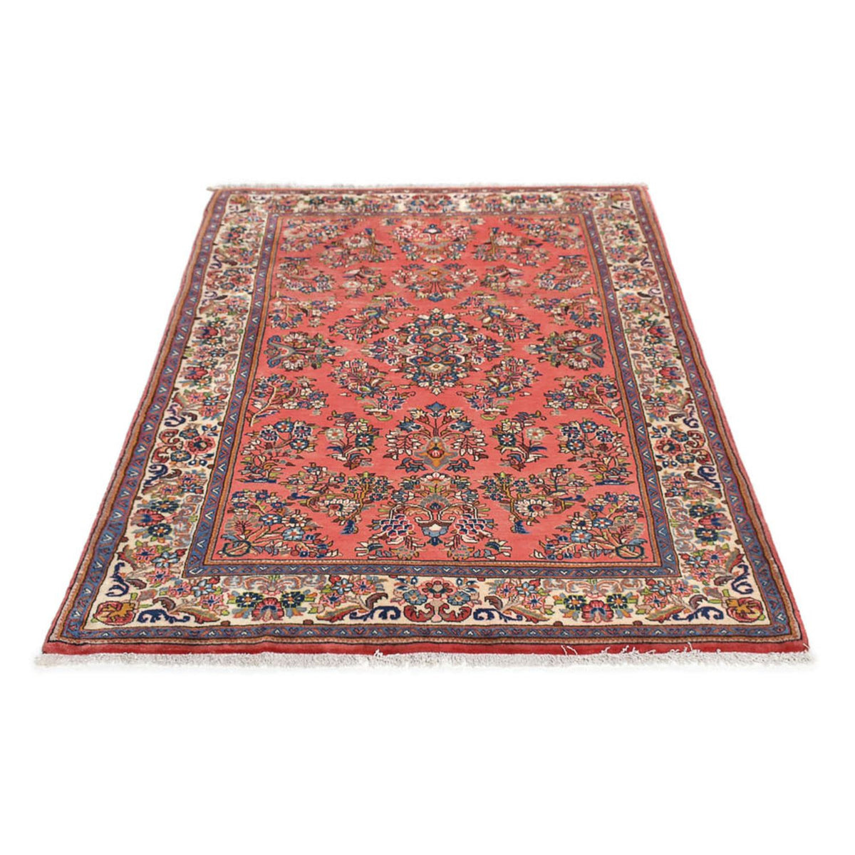 Tapis persan - Classique - 202 x 128 cm - rouge clair