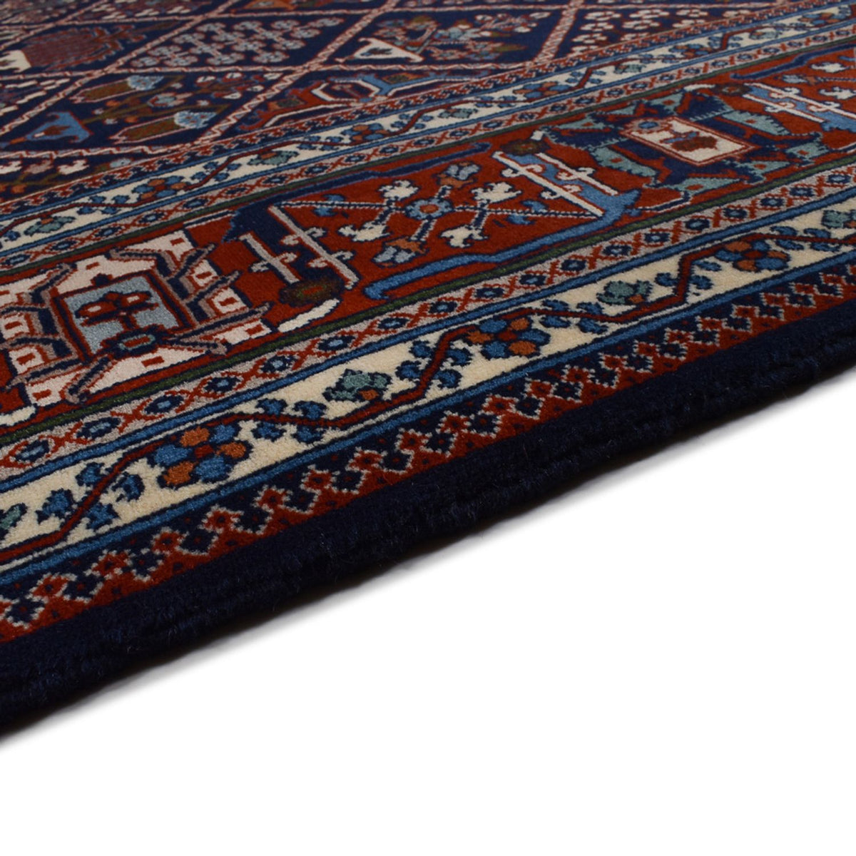 Tapis persan - Nomadic - 293 x 203 cm - rouge vin