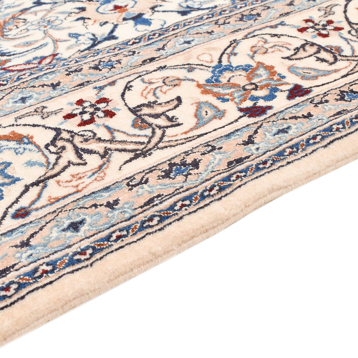 Tapis persan - Nain - Premium - 208 x 124 cm - beige clair