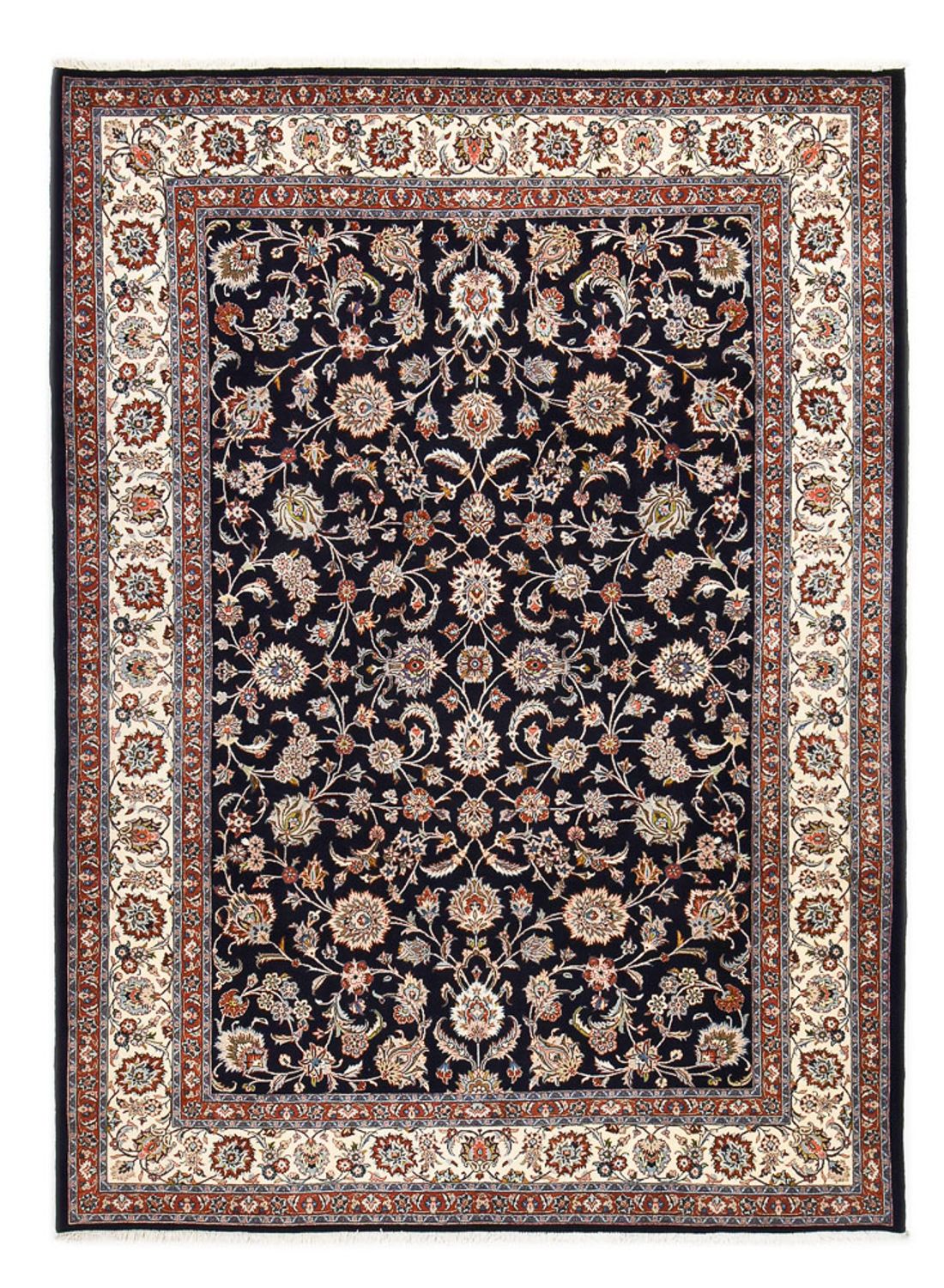 Tapis persan - Classique - Royal - 343 x 250 cm - bleu foncé