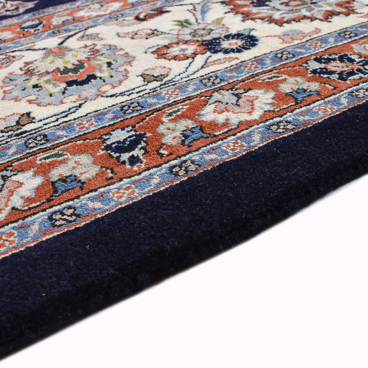 Tapis persan - Classique - Royal - 343 x 250 cm - bleu foncé